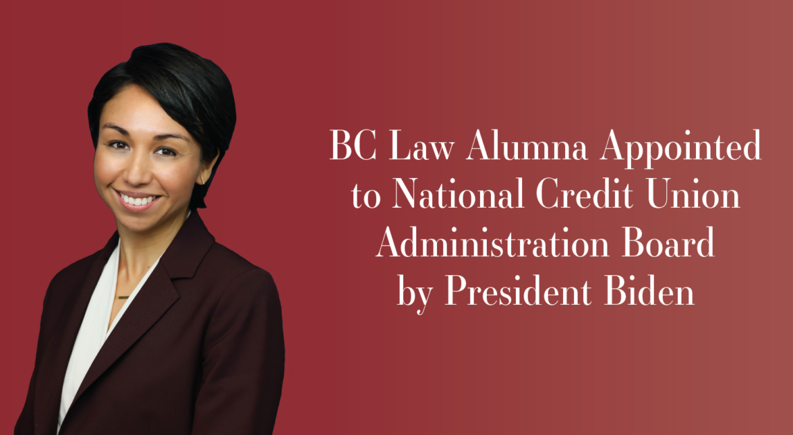 BC Law Alumna Appointed to National Credit Union Administration Board